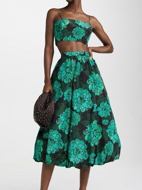 RHODE Cassandra Bahia Fleur Grande Skirt, Size Small